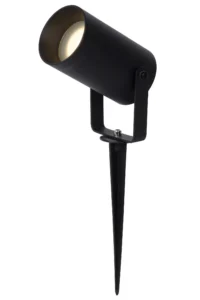 Lucide TAYLOR - Zu00e1hradnu00fd reflektor - u00d8 10 cm - 1xGU10 - IP65 - u010dierna