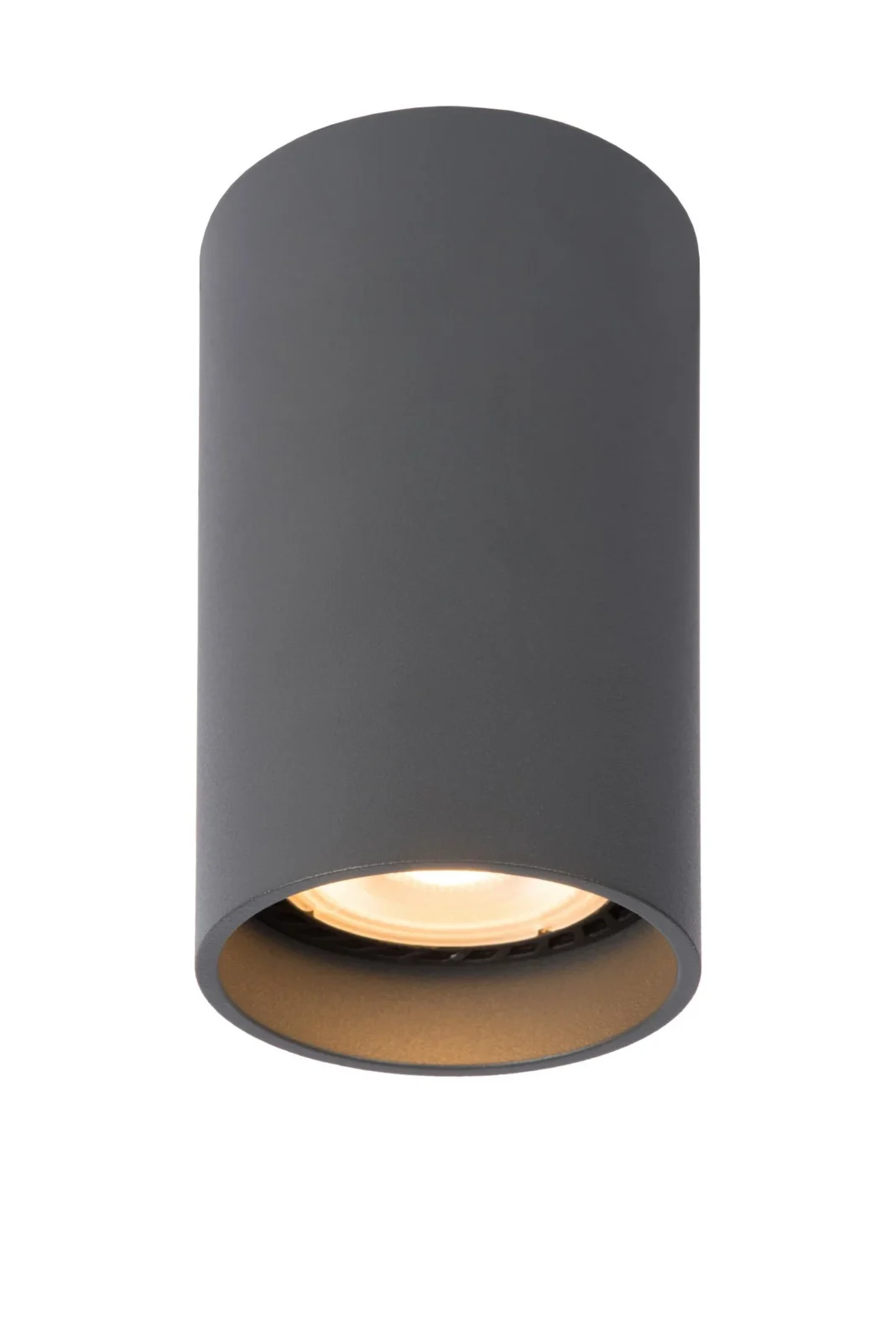 Lucide DELTO - Stropnu00e9 reflektory - u00d8 5,5 cm - LED Stmievanie na teplo - GU10 - 1x5W 2200K/3000K - sivu00e9