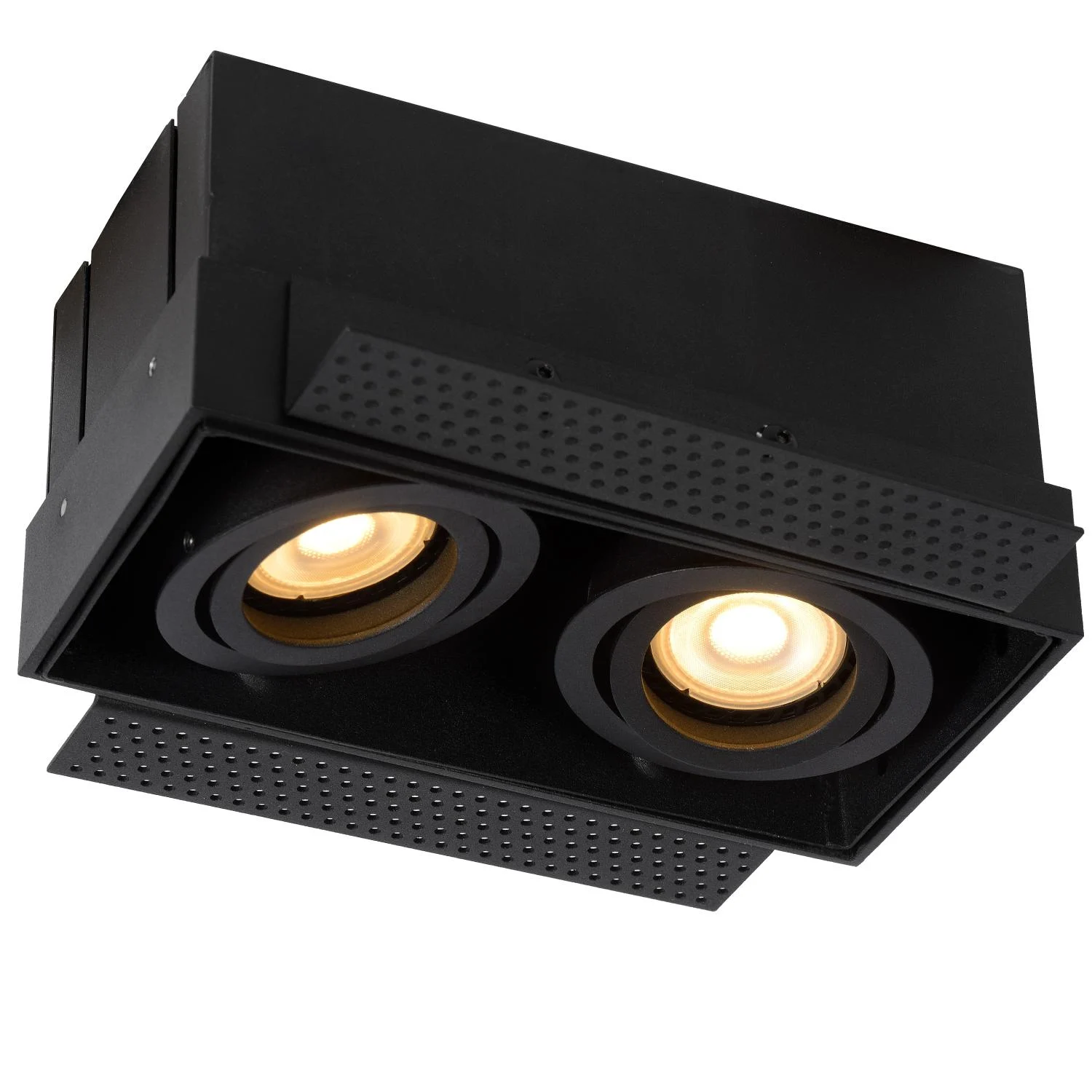 Lucide TRIMLESS - Zapustenu00e9 reflektor - 2xGU10 - u010dierny