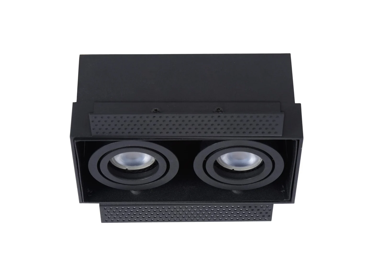 Lucide TRIMLESS - Zapustenu00e9 reflektor - 2xGU10 - u010dierny