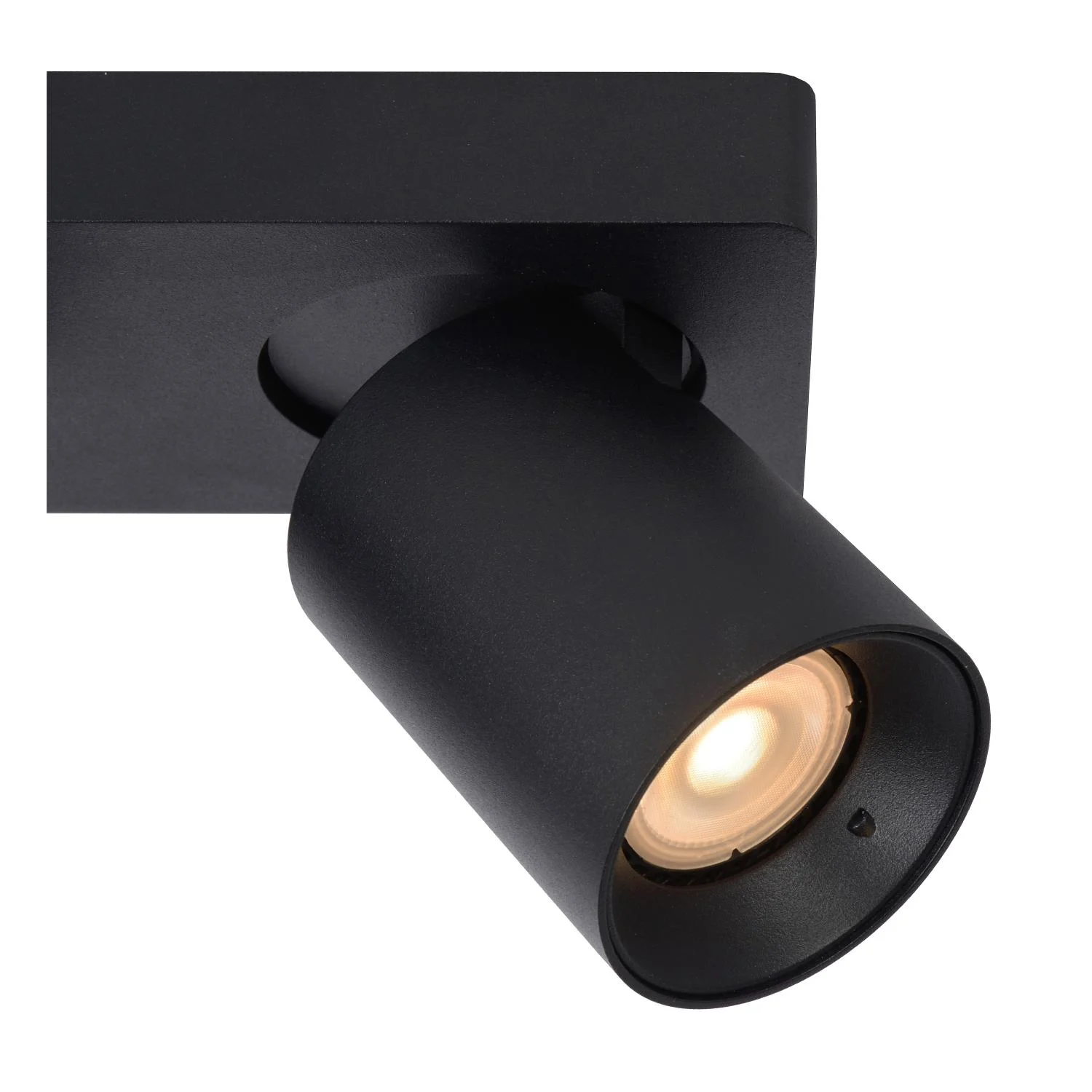 Lucide NIGEL - Stropnu00e9 reflektory - LED Stmievanu00e9 po teplu00e9 - GU10 - 2x5W 2200K/3000K - u010dierne
