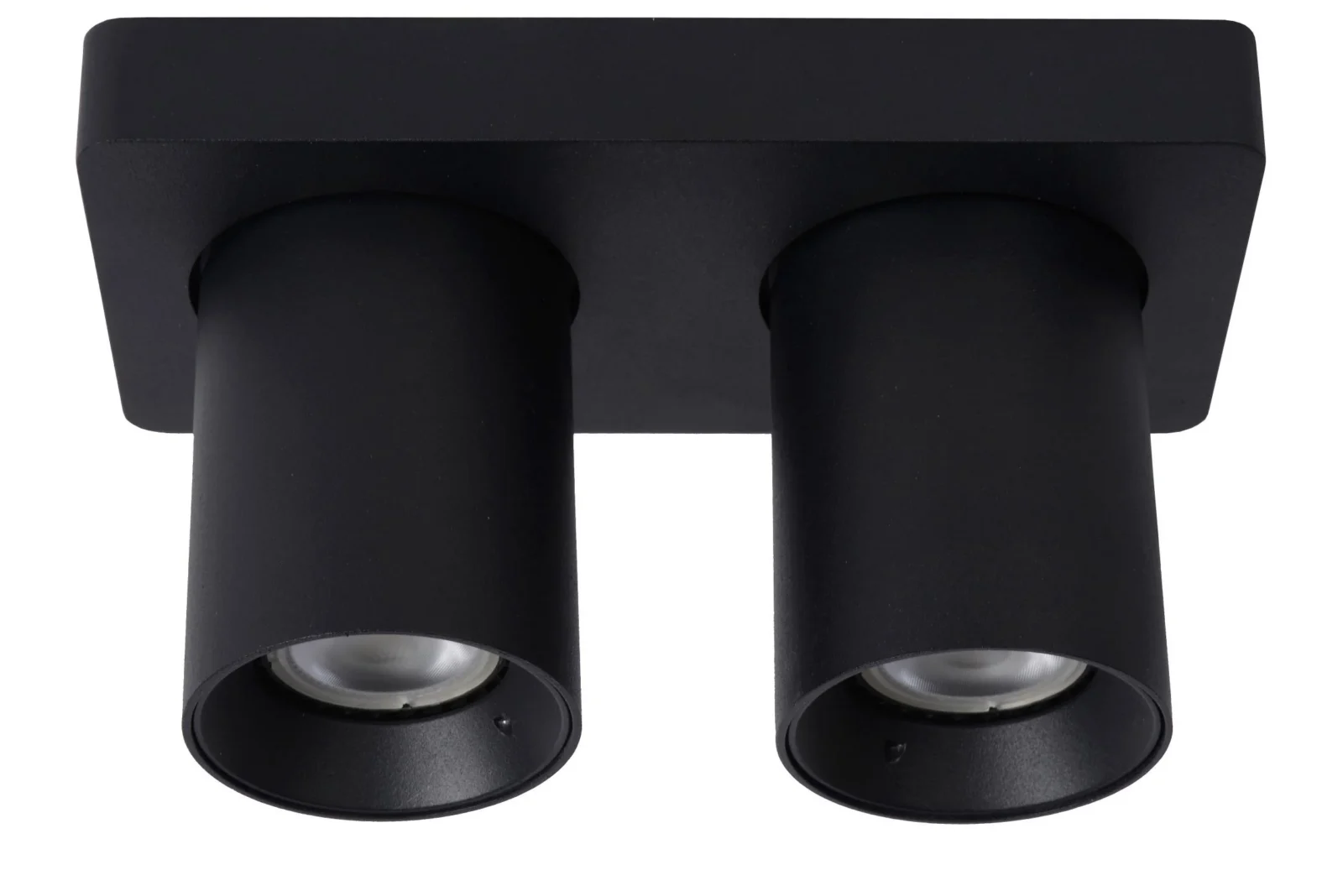 Lucide NIGEL - Stropnu00e9 reflektory - LED Stmievanu00e9 po teplu00e9 - GU10 - 2x5W 2200K/3000K - u010dierne