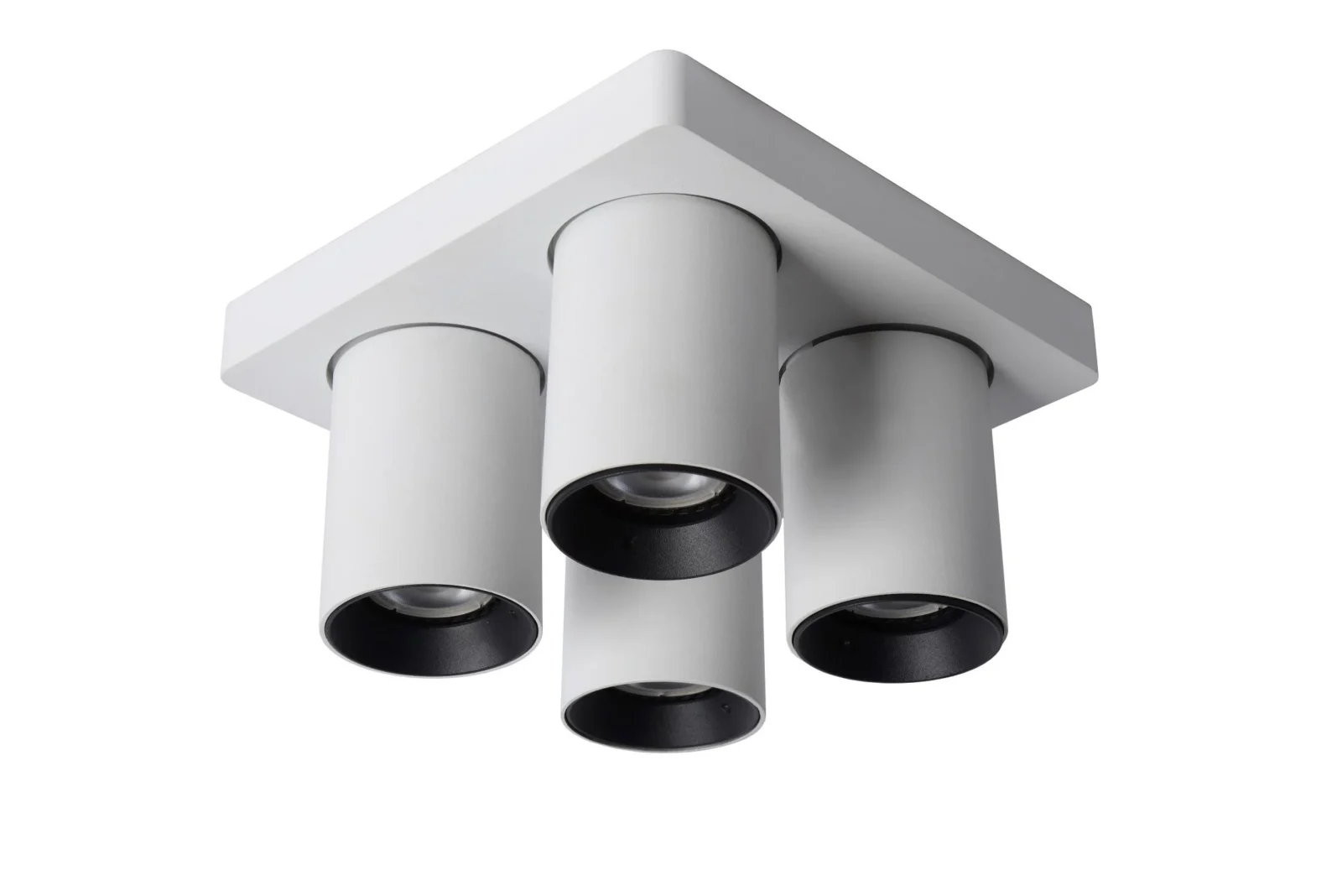 Lucide NIGEL - Stropnu00e9 reflektory - LED Slabu00e9 po teplu00e9 - GU10 - 4x5W 2200K/3000K - biela