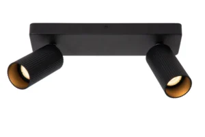 Lucide CLUBS - Stropnu00e9 reflektory - 2xGU10 - u010cierne