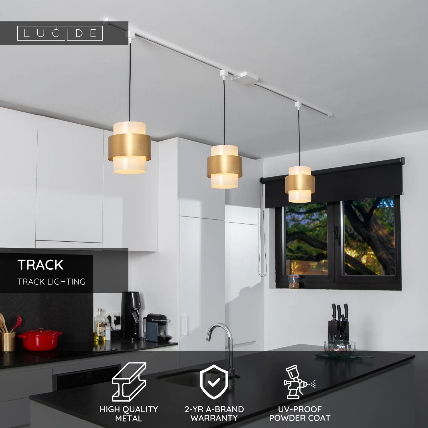 Adaptu00e9r zu00e1vesnu00e9ho ovlu00e1dau010da Lucide Track - 1-kruhovu00fd systu00e9m osvetlenia kou013eaje - biely (rozu0161u00edrenie)