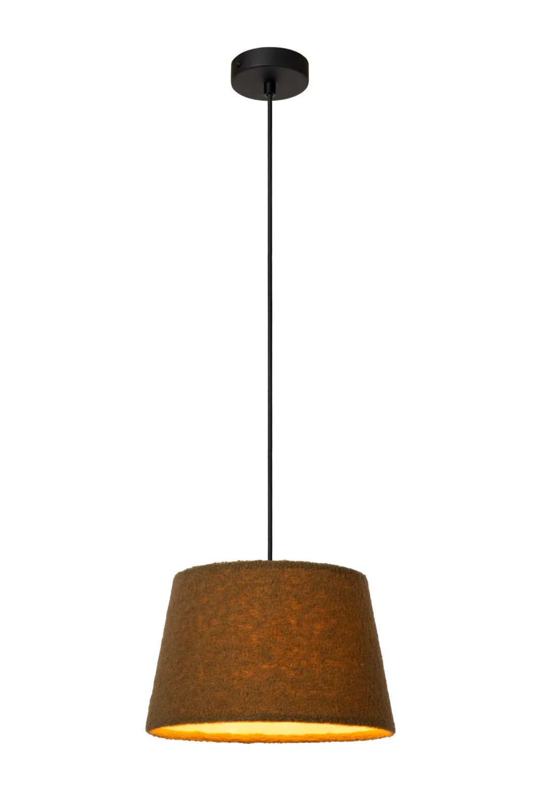 Lucide WOOLLY - Zu00e1vesnu00e9 svietidlo - u00d8 28 cm - 1xE27 - Zelenu00e9