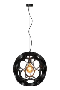 Lucide HANNELORE - Zu00e1vesnu00e9 svetlo - u00d8 40 cm - 1xE27 - u010dierne