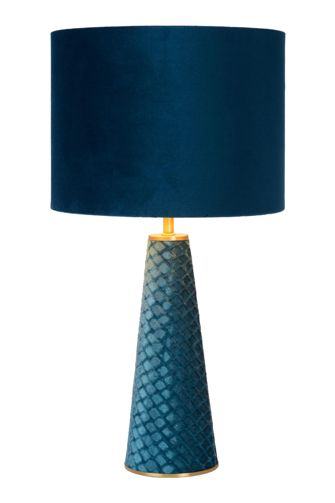 Lucide EXTRAVAGANZA VELVET - Stolnu00e1 lampa - u00d8 25 cm - 1xE27 - tyrkysovu00e1