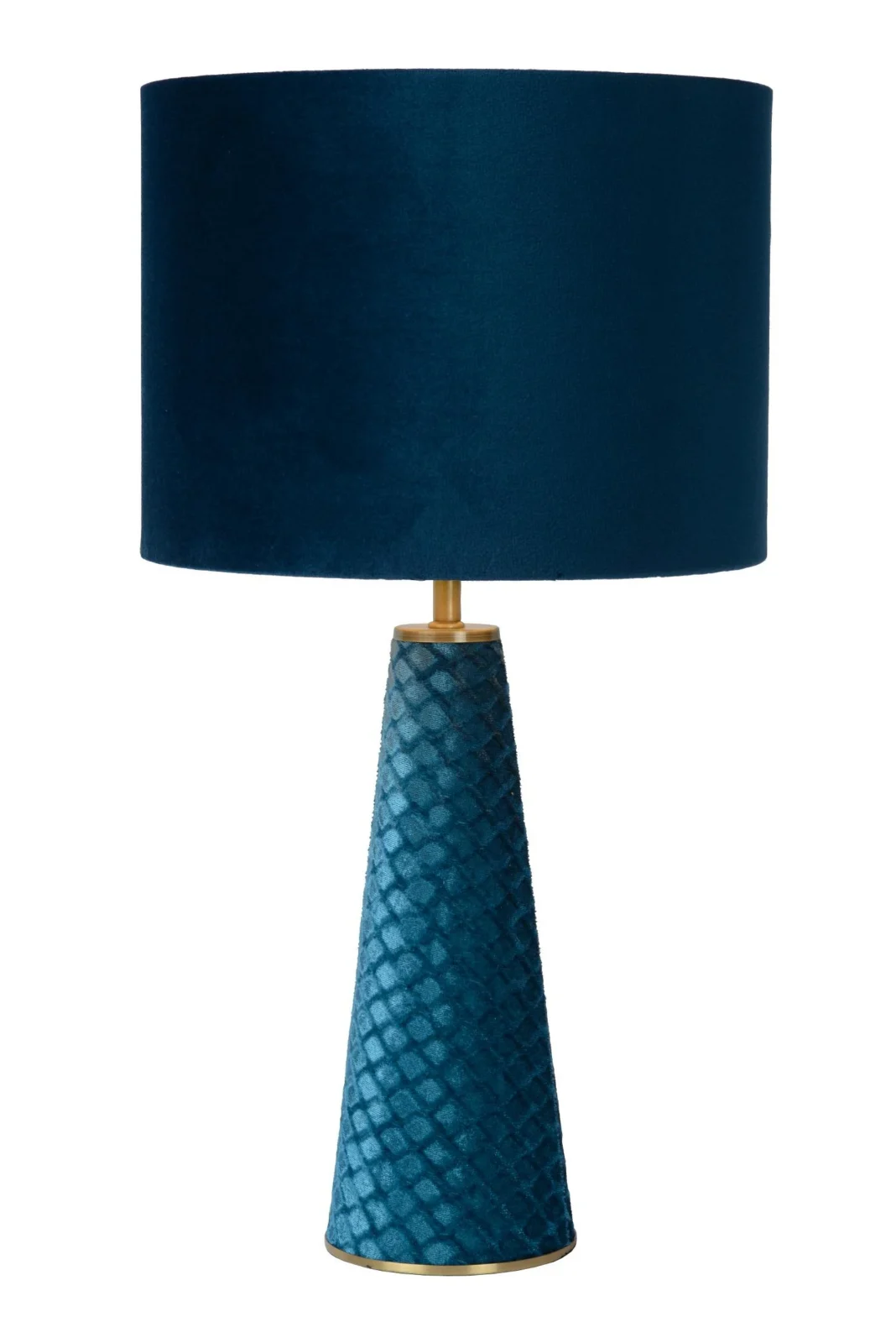 Lucide EXTRAVAGANZA VELVET - Stolnu00e1 lampa - u00d8 25 cm - 1xE27 - tyrkysovu00e1