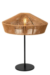 Lucide YUNKAI - Stolnu00e1 lampa - u00d8 40 cm - 1xE27 - Natural