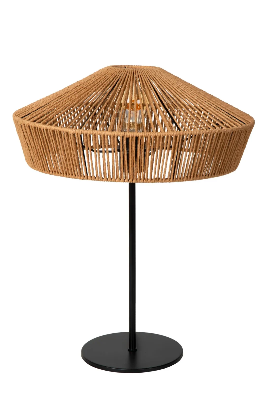 Lucide YUNKAI - Stolnu00e1 lampa - u00d8 40 cm - 1xE27 - Natural