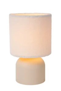 Lucide WOOLLY - stolnu00e1 lampa - u00d8 16 cm - 1xE14 - kru00e9movu00e1