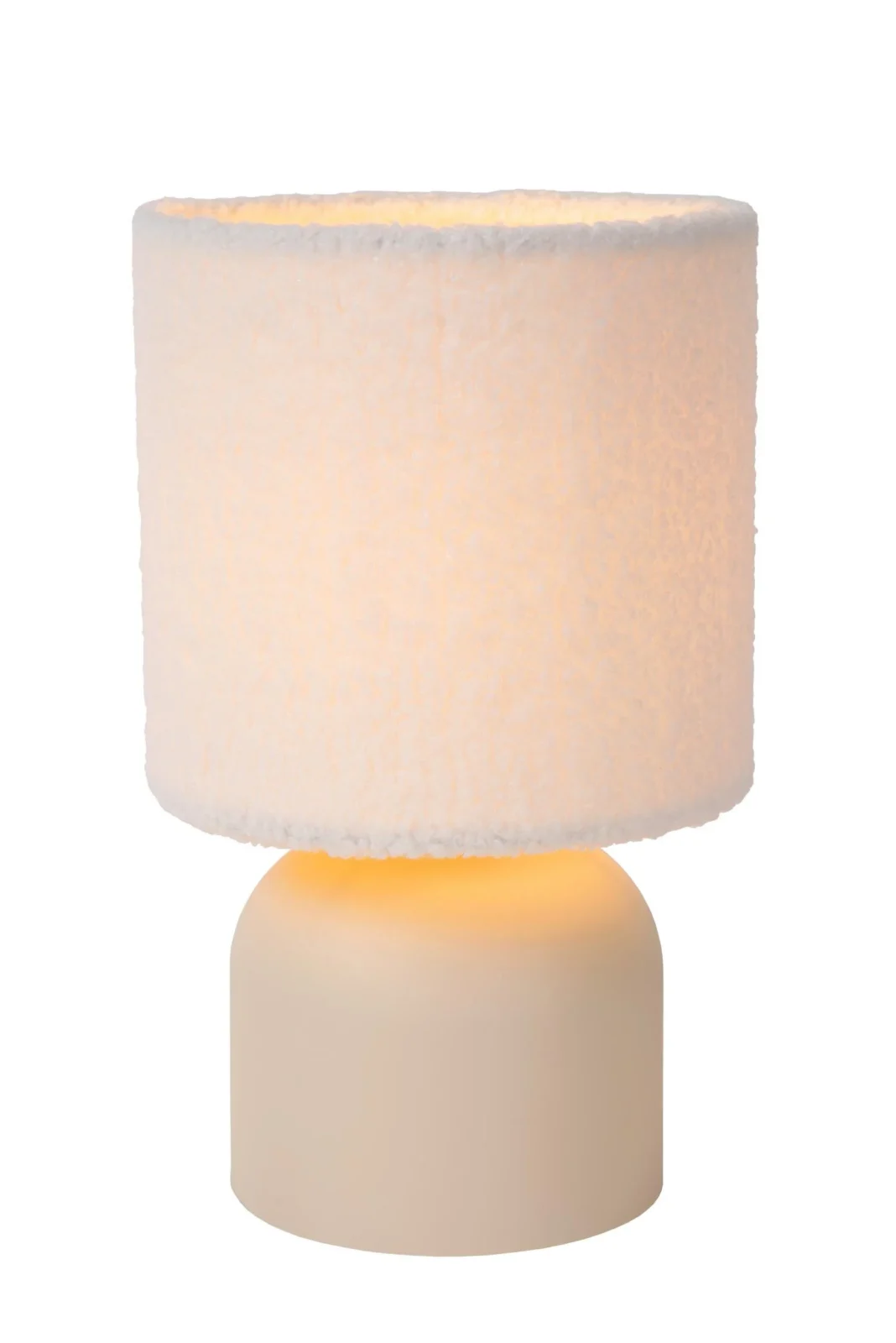 Lucide WOOLLY - stolnu00e1 lampa - u00d8 16 cm - 1xE14 - kru00e9movu00e1