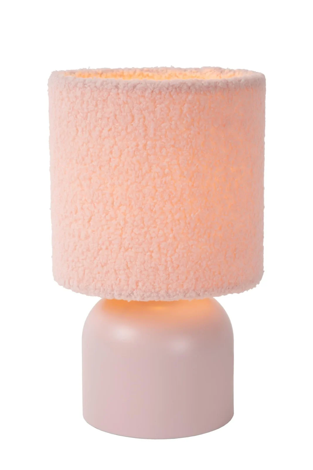 Lucide WOOLLY - Stolnu00e1 lampa - u00d8 16 cm - 1xE14 - Ruu017eovu00e1
