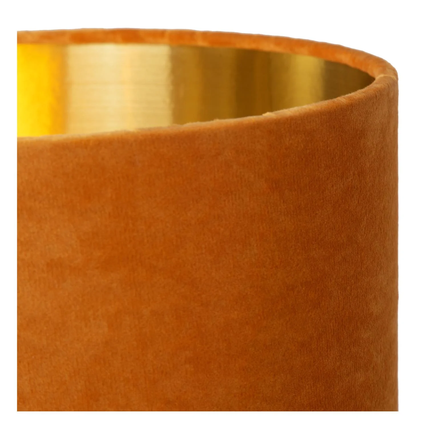 Lucide ESTERAD - Stolnu00e1 lampa - u00d8 24 cm - 1xE14 - Okrovu00e1 u017eltu00e1