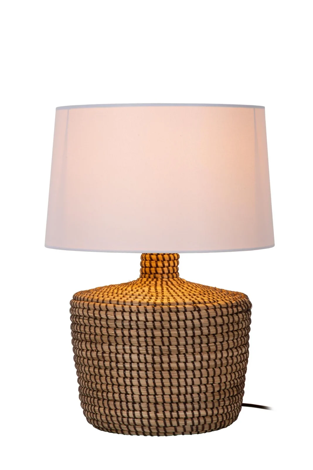 Lucide AMBALA - Stolnu00e1 lampa - u00d8 35 cm - 1xE27 - Prirodzenu00e1 | Pru00e9miovu00e9