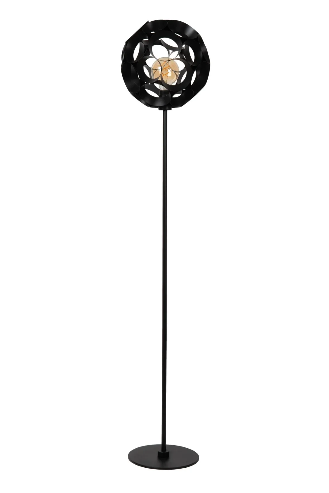 Lucide HANNELORE - Stojaca lampa - u00d8 30 cm - 1xE27 - u010dierna