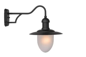 Lucide ARUBA - Nu00e1stennu00e9 svetlo vnu00fatornu00e9/vonkaju0161ie - u00d8 25 cm - 1xE27 - IP44 - u010dierne