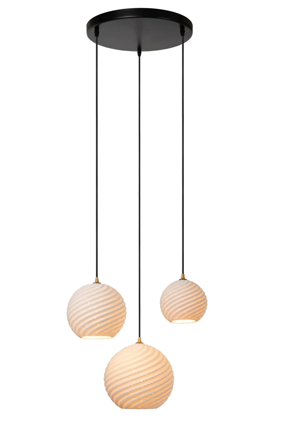 Lucide BINA - Zu00e1vesnu00e9 svetlo - u00d8 40 cm - 3xE27 - biela