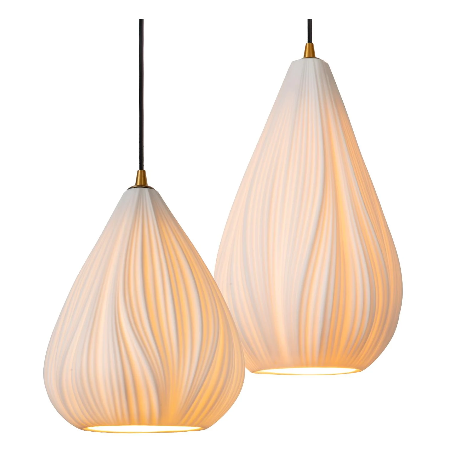 Lucide CINZIA - zu00e1vesnu00e9 svetlo - u00d8 55,5 cm - 4xE27 - biela
