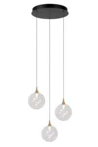 Lucide GISELA - zu00e1vesnu00e9 svetlo - u00d8 36 cm - LED tlmenu00e9 - 3x4,3W 2700K - priehu013eadnu00e9 | Pru00e9miovu00e9