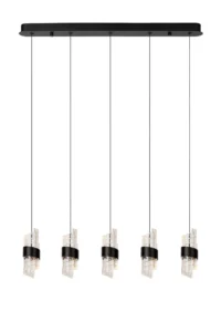 Lucide KLIGANDE - zu00e1vesnu00e9 svetlo - LED tlmenu00e9. - 5x7,8W 2700K - u010dierne