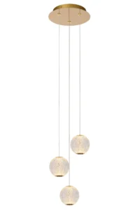 Lucide CINTRA - zu00e1vesnu00e9 svetlo - u00d8 25 cm - LED tlmenu00e9 - 3x4,7W 2700K - priehu013eadnu00e9