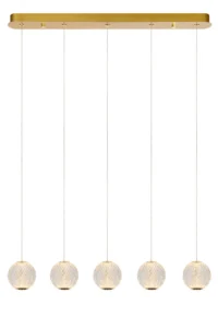 Lucide CINTRA - zu00e1vesnu00e9 svetlo - LED tlmenu00e9. - 5x4,7W 2700K - priehu013eadnu00e9 svetlo