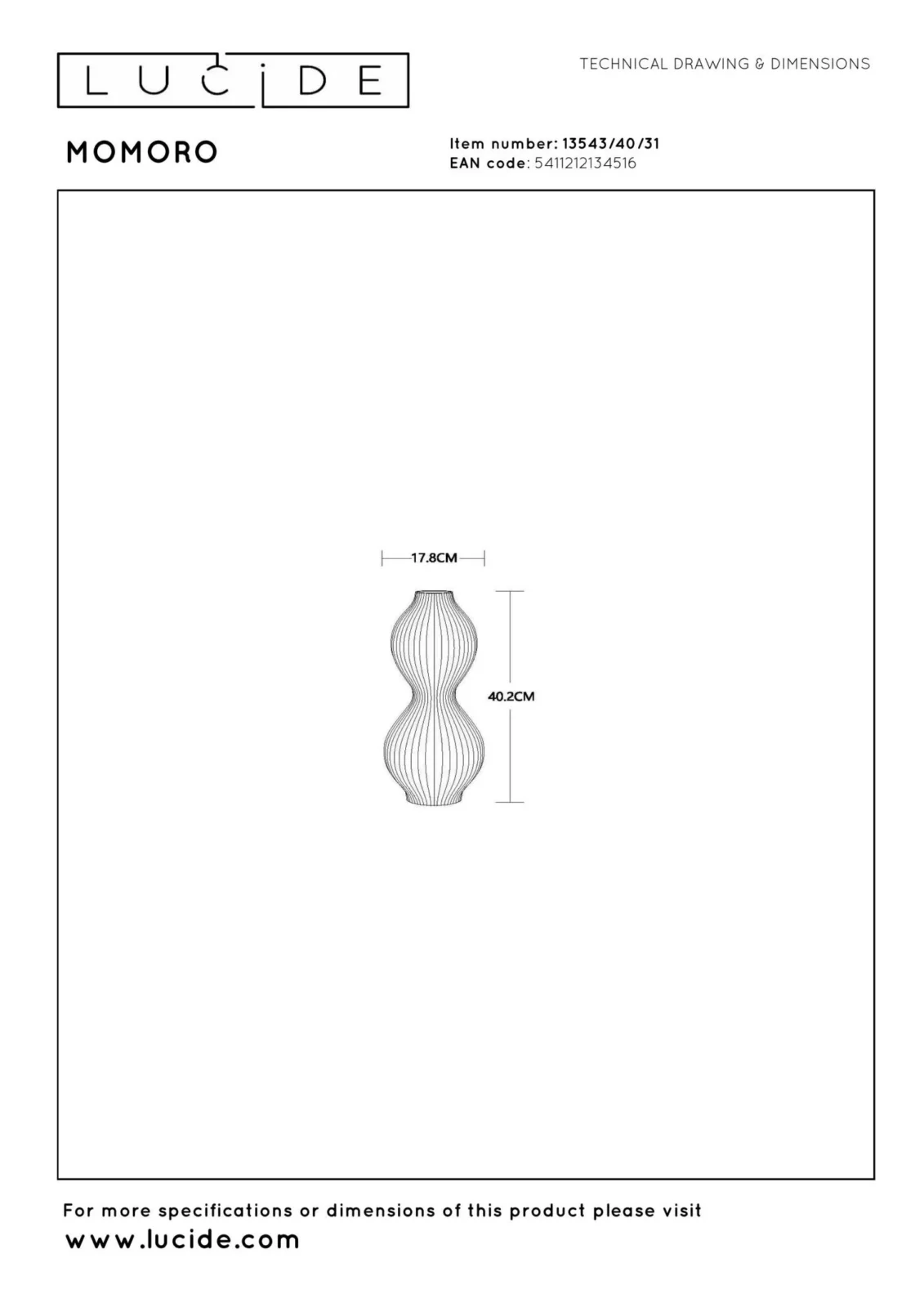 Lucide MOMORO - Stolnu00e1 lampa - 1xE14 - biela