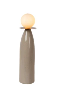 Lucide FIGARO - stolnu00e1 lampa - u00d8 12 cm - 1xG9 - sivu00e1