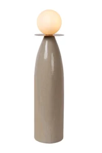 Lucide FIGARO - stolnu00e1 lampa - u00d8 12 cm - 1xG9 - sivu00e1