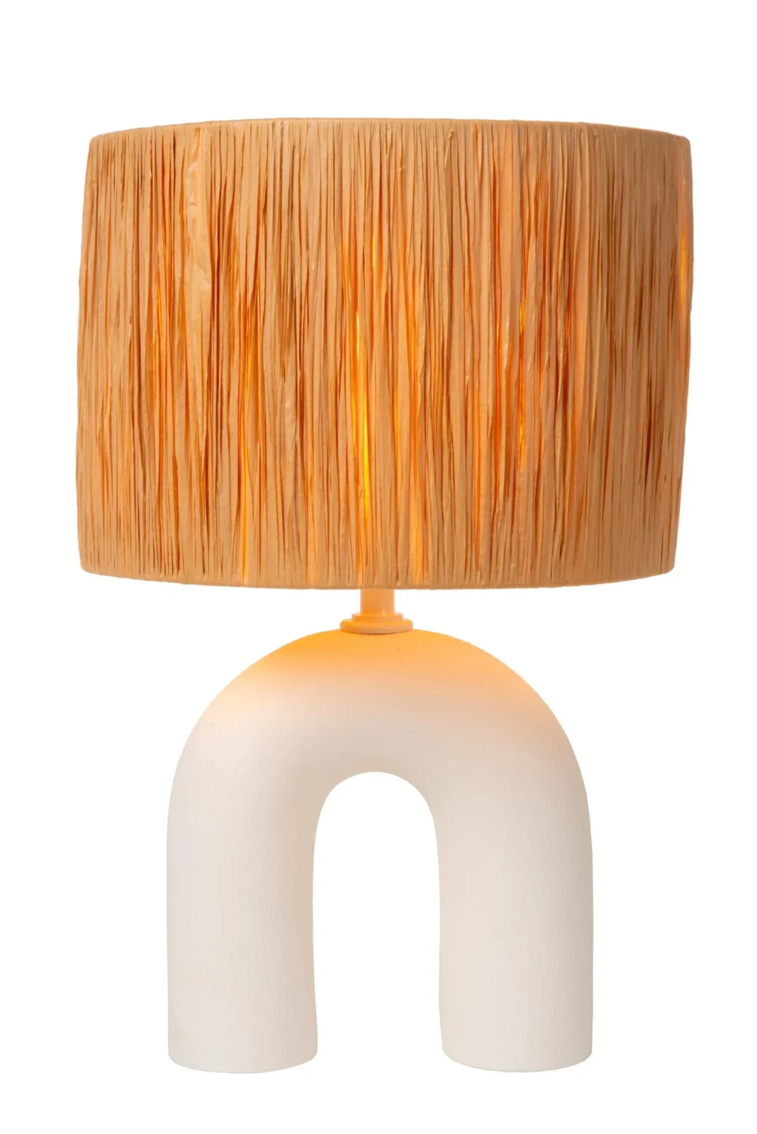 Lucide RONDA - Stolnu00e1 lampa - 1xE27 - biela