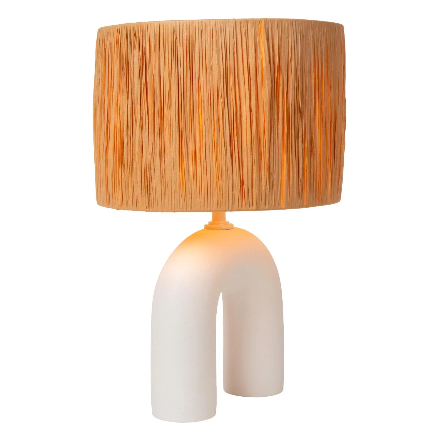 Lucide RONDA - Stolnu00e1 lampa - 1xE27 - biela