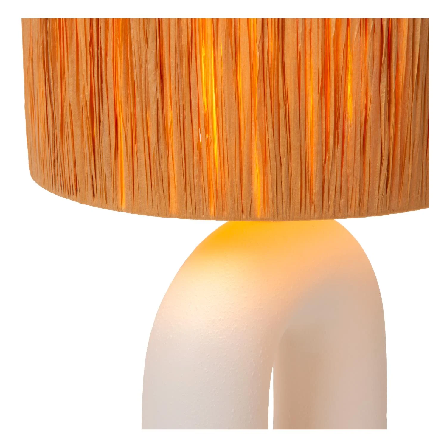 Lucide RONDA - Stolnu00e1 lampa - 1xE27 - biela