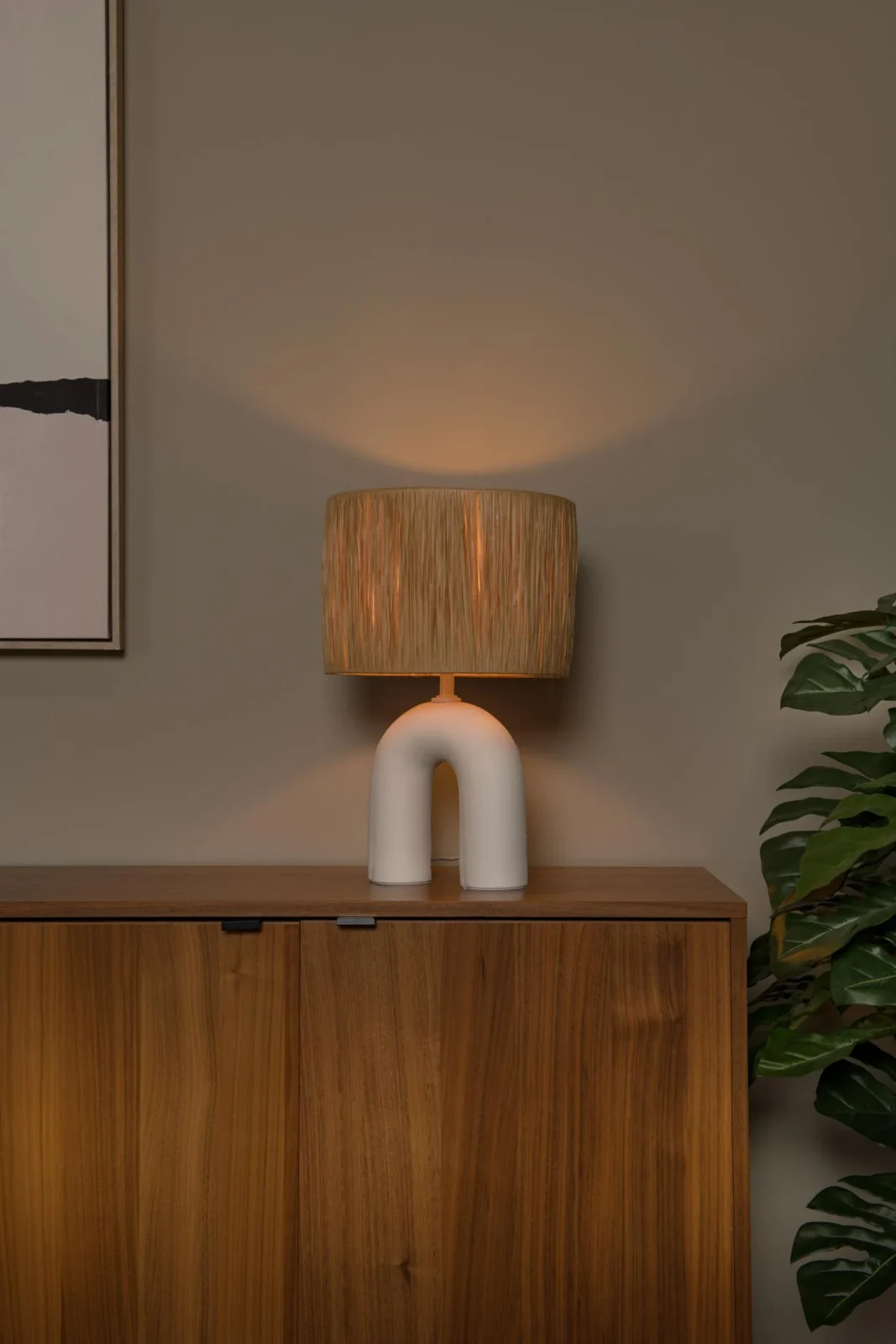 Lucide RONDA - Stolnu00e1 lampa - 1xE27 - biela