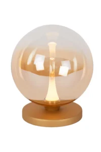 Lucide GISELA - Stolnu00e1 lampa - u00d8 16 cm - LED tlmenu00e1 - 1x5W 2700K - jantu00e1rovu00e1 | Pru00e9miovu00e9