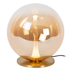 Lucide GISELA - Stolnu00e1 lampa - u00d8 30 cm - LED tlmenu00e1 - 1x12W 2500K - jantu00e1rovu00e1 | Pru00e9miovu00e9