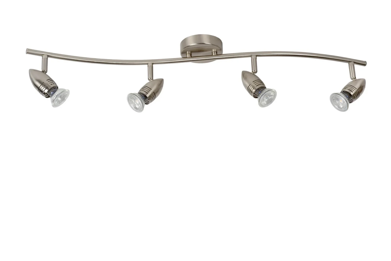 Lucide CARO-LED - Stropnu00e9 reflektory - LED - GU10 - 4x5W 2700K - Satin Chrome -