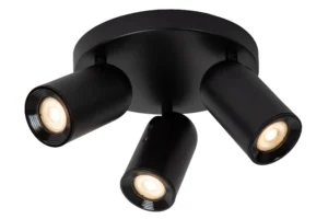 Lucide PUNCH - Stropnu00e9 reflektory - u00d8 21 cm - 3xGU10 - u010dierna