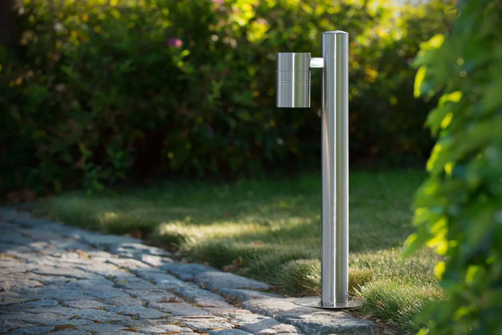 Lucide ARNE-LED - Stu013apikovu00e9 svetlo - u00d8 6,3 cm - LED - GU10 - 1x5W 2700K - IP44 - Satin Chrome