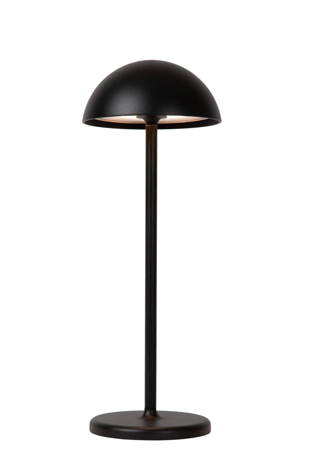 Lucide JOY - Nabu00edjateu013enu00e1 stolnu00e1 lampa do interiu00e9ru/exteriu00e9ru - batu00e9riovu00fd balu00edk - u00d8 12 cm - LED tlmenu00e1 - 1x1,5W 3000K - IP54 - u010dierna