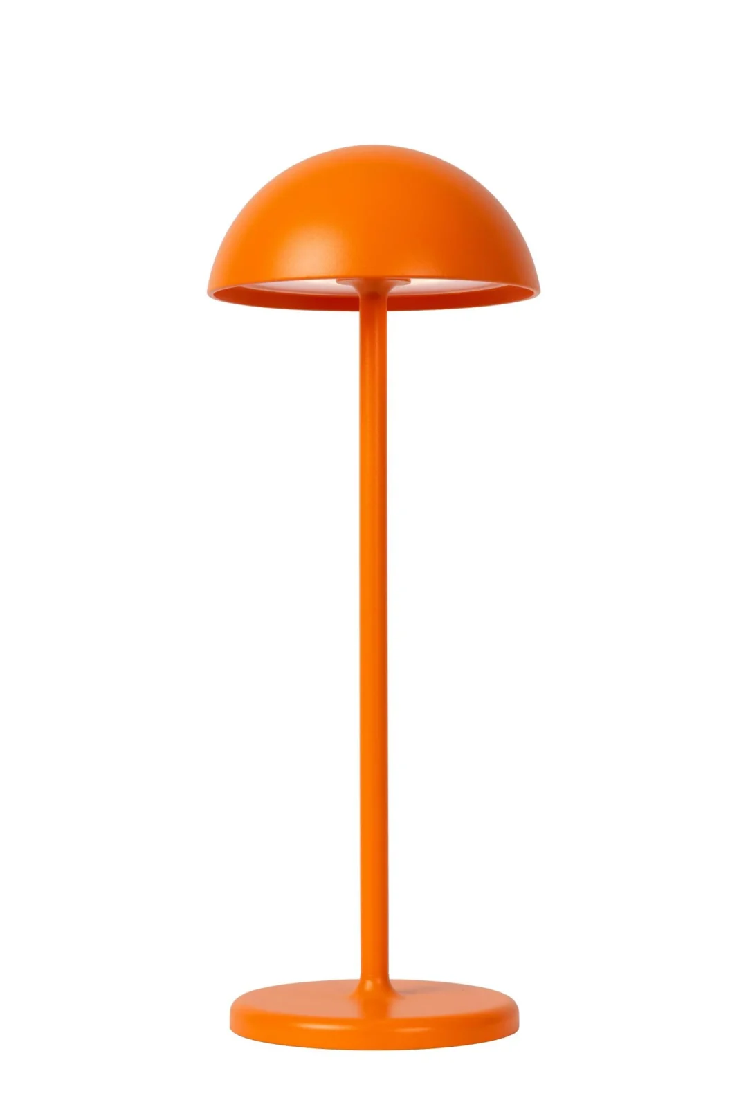 Lucide JOY - Nabu00edjateu013enu00e1 stolnu00e1 lampa do interiu00e9ru/exteriu00e9ru - batu00e9riovu00fd balu00edk - u00d8 12 cm - LED tlmenu00e1 - 1x1,5W 3000K - IP54 - oranu017eovu00e1