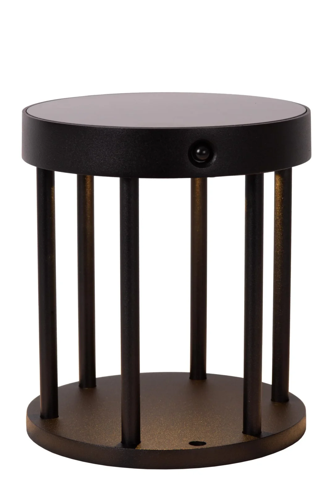 Lucide JACKSON - Stu013apikovu00e9 svetlo - solu00e1rne - u00d8 16 cm - LED tlmenu00e9. - 1x2W 3000K - IP54 - senzor pohybu a du0148a/noci - u010dierny
