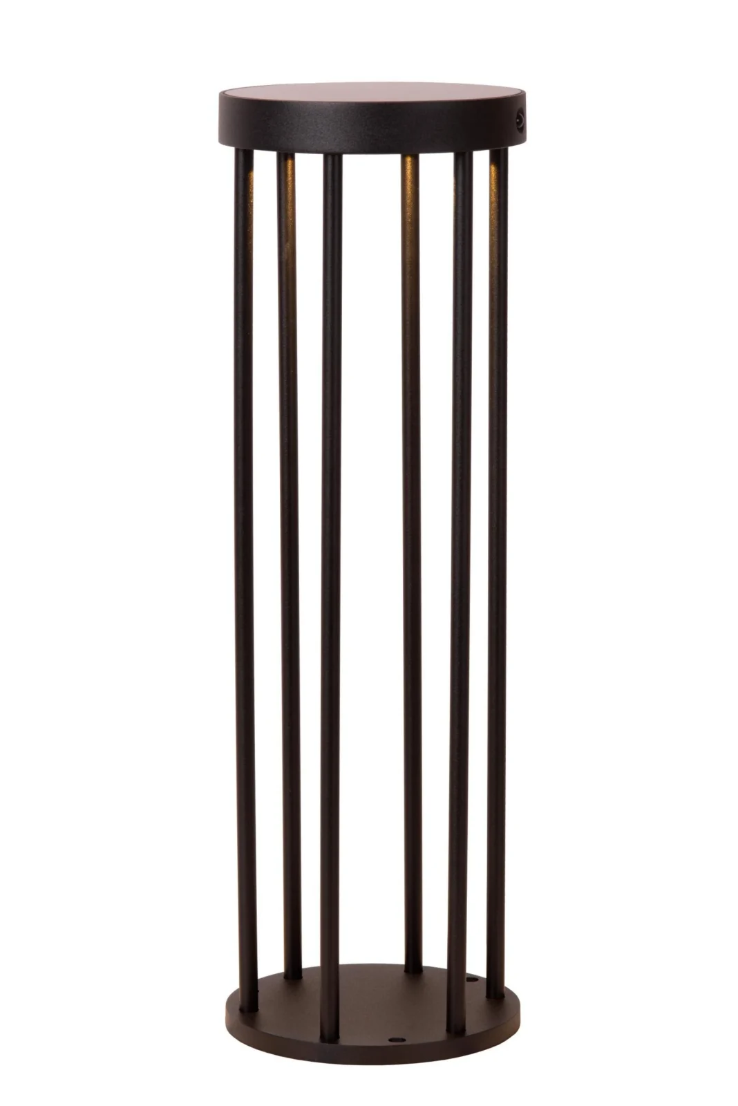 Lucide JACKSON - Stu013apikovu00e9 svetlo - solu00e1rne - u00d8 16 cm - LED tlmenu00e9. - 1x2W 3000K - IP65 - Pohybovu00fd a dennu00fd/nou010dnu00fd senzor - u010dierny