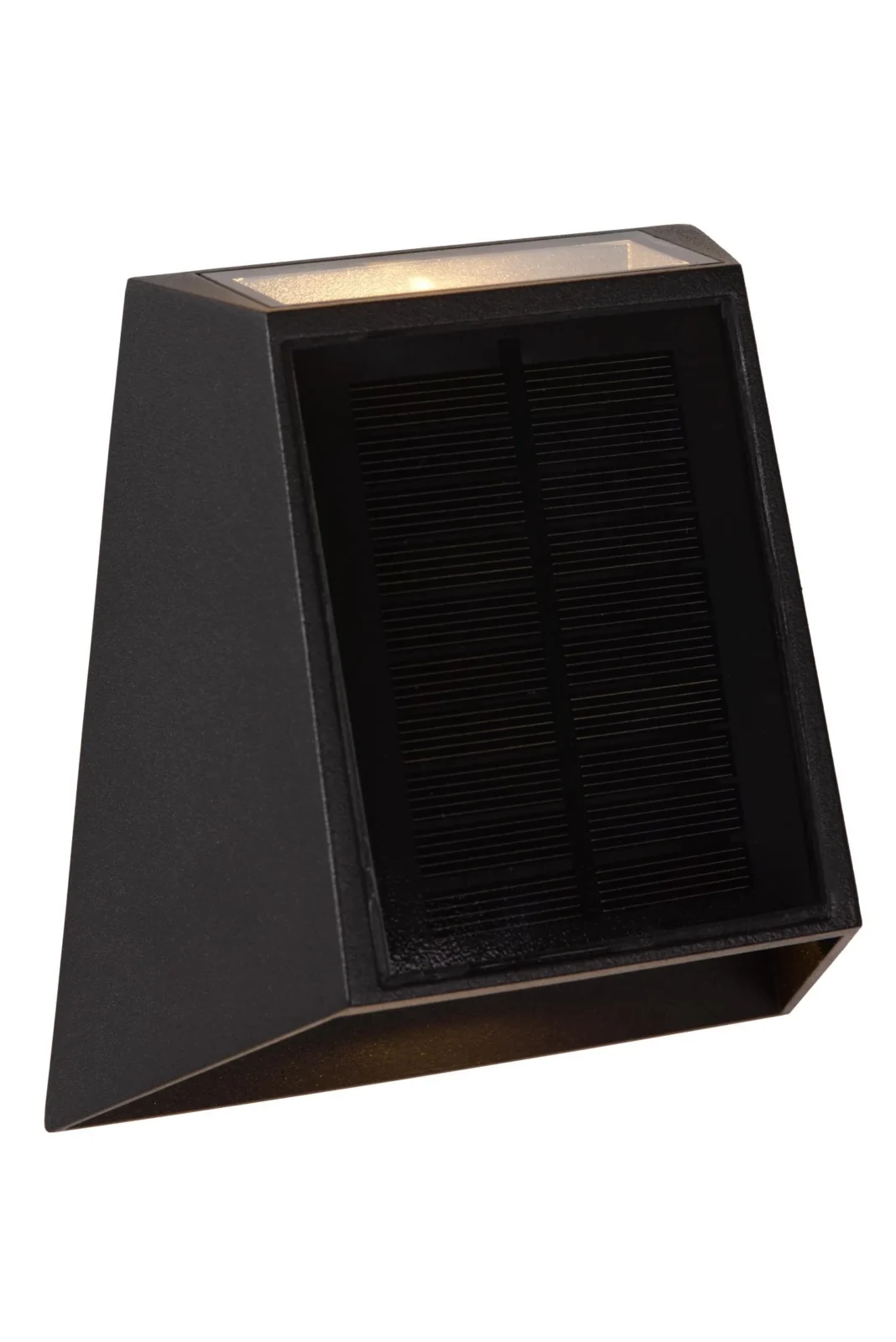 Lucide LUTON - Nu00e1stennu00e9 svetlo vnu00fatornu00e9/vonkaju0161ie - solu00e1rne - LED tlmenu00e9. - 1x2W 2700K/3000K - IP54 - senzor pohybu a den/noc - u010dierny