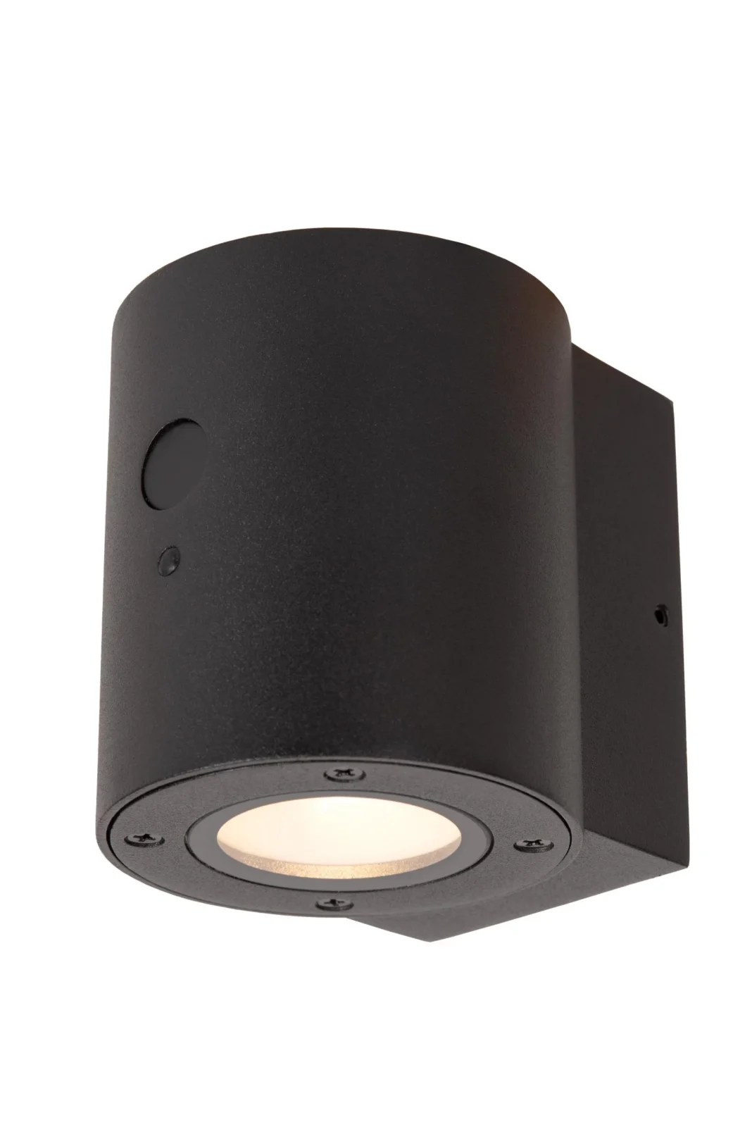 Lucide PERTH - Nu00e1stennu00e9 svetlo vnu00fatornu00e9/vonkaju0161ie - solu00e1rne - u00d8 9 cm - LED stmenu00e9. - 1x1W 2700K/3000K - IP65 - senzor pohybu a den/noc - u010dierny