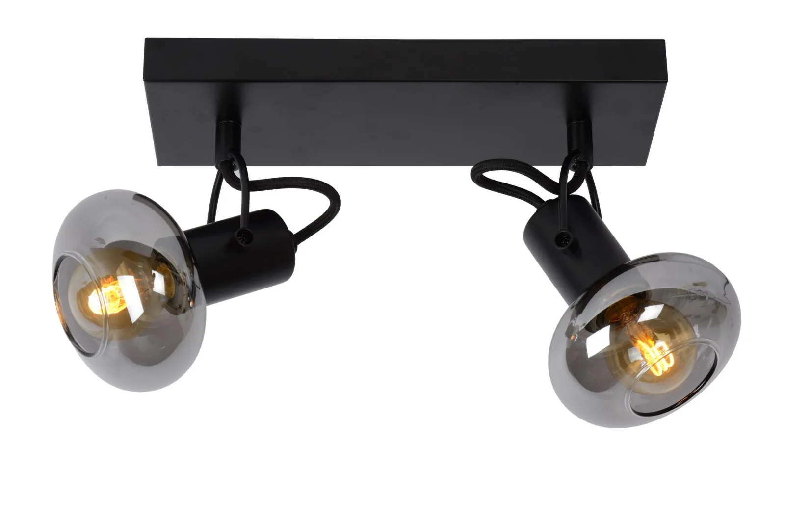 Lucide MADEE - Stropnu00e9 reflektory - 2xE14 - u010cierne