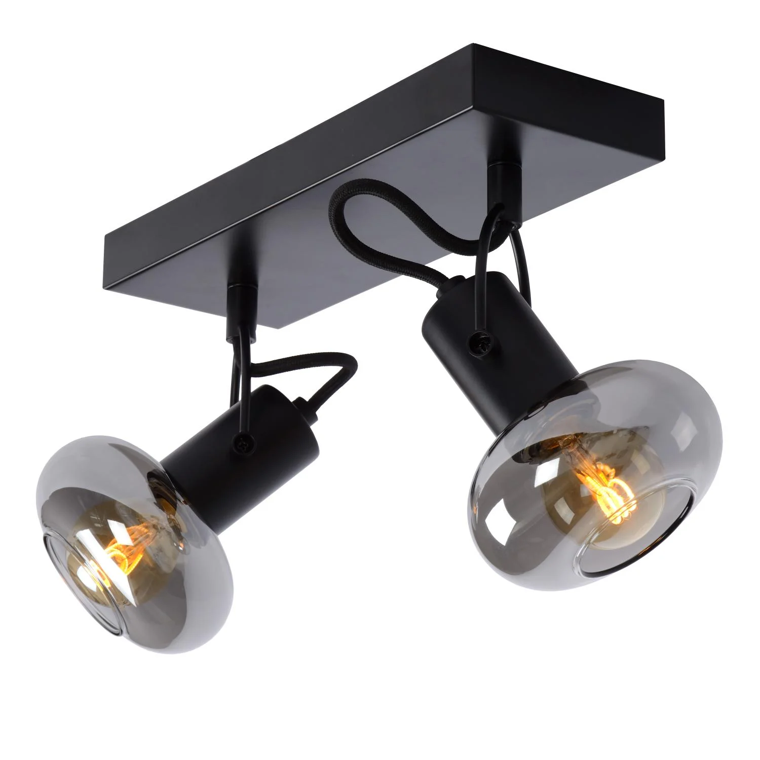 Lucide MADEE - Stropnu00e9 reflektory - 2xE14 - u010cierne