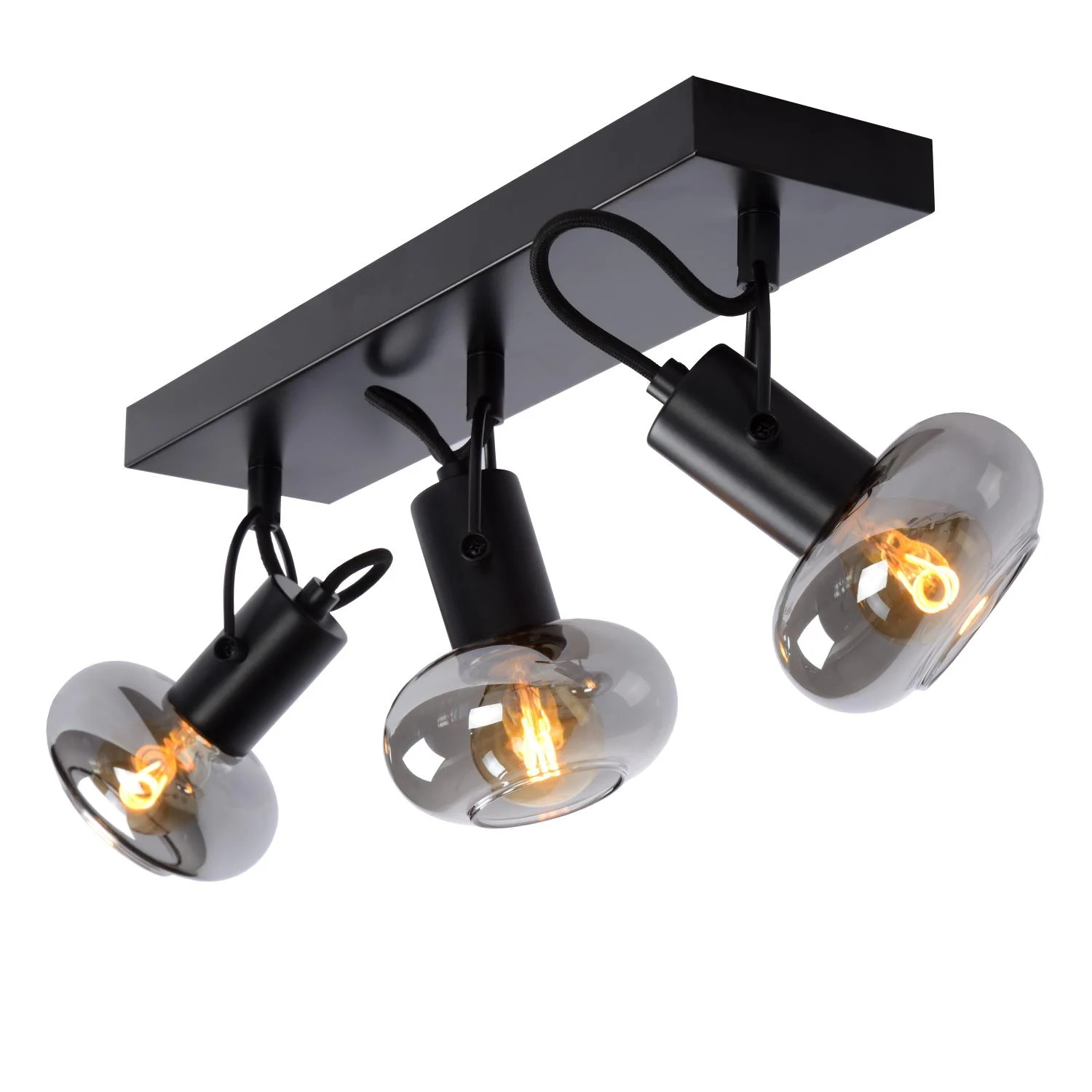 Lucide MADEE - Stropnu00e9 reflektory - 3xE14 - u010cierne