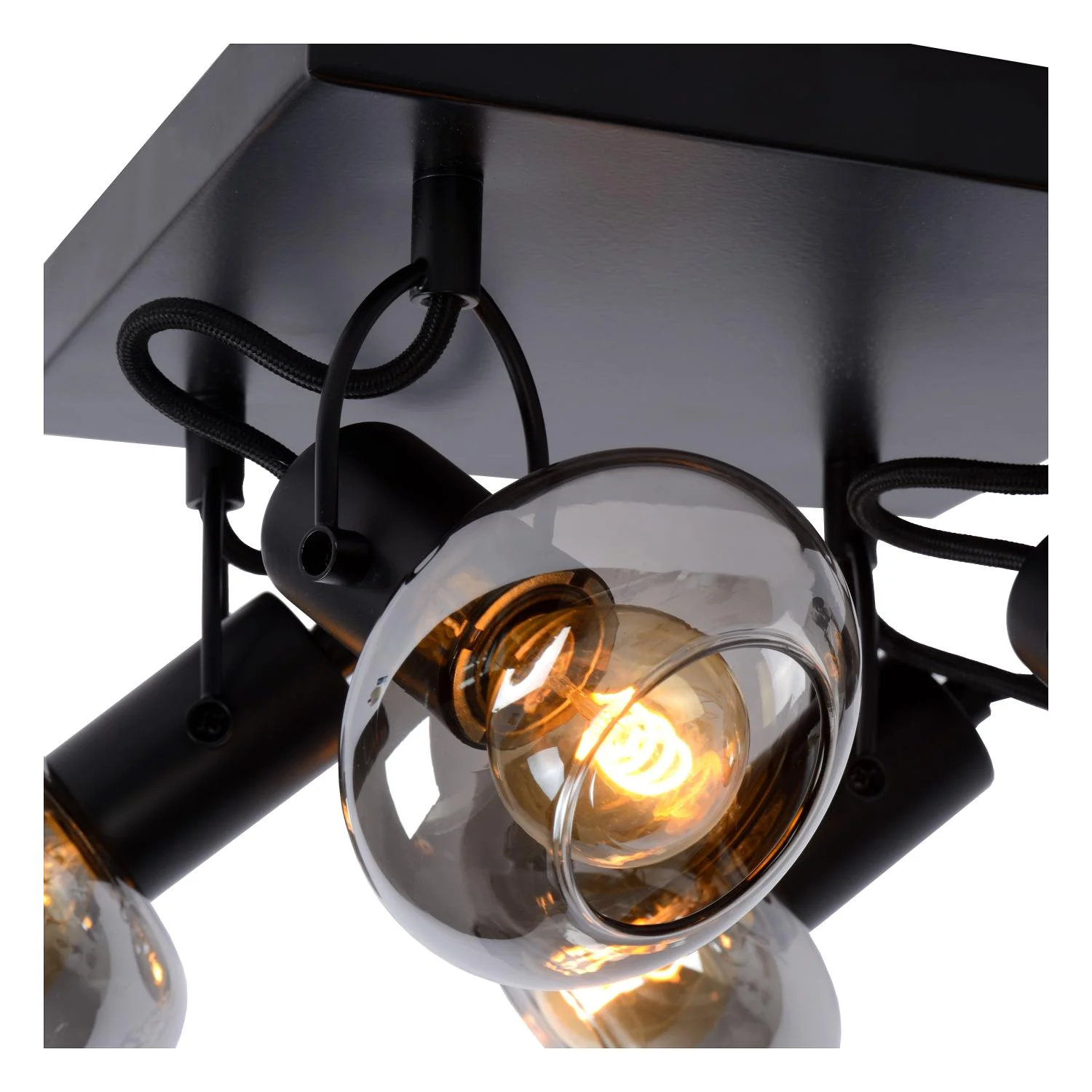 Lucide MADEE - Stropnu00e9 reflektory - 4xE14 - u010dierne